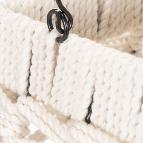 Lanterne suspendue, décoration estivale, macramé H35,5 cm L19 cm | Floristik24.be