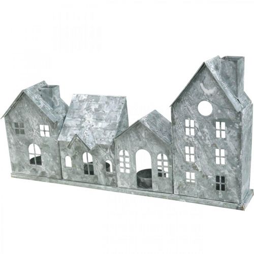 Floristik24 Phares, lanterne en métal, décoration de fenêtre, Avent, argent shabby chic L37.5cm H20cm