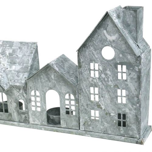 Floristik24 Phares, lanterne en métal, décoration de fenêtre, Avent, argent shabby chic L37.5cm H20cm