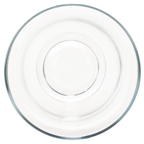 Bougeoir/vase en verre pour une décoration intérieure d'ambiance à l'élégance classique, 25 cm | Floristik24.be