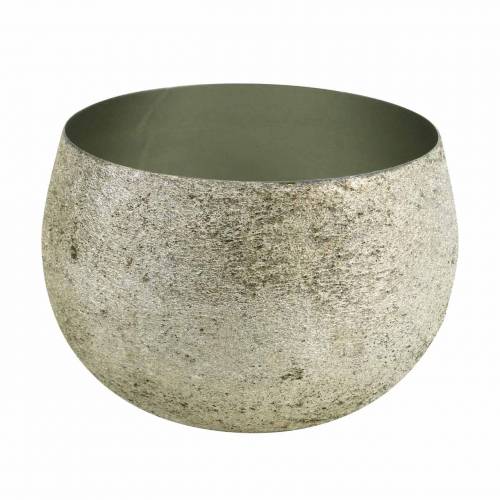 Floristik24 Coupe décorative à champagne métal Ø17cm H11,5cm