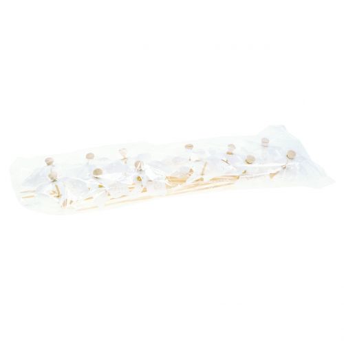Floristik24 Moulin à Vent Mini Blanc Ø9cm 12pcs