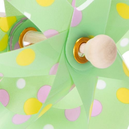 Article Moulin à vent décoratif pour jardin, à placer dans les parterres de fleurs, 47 cm, lot de 3.