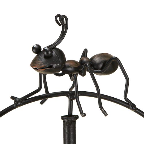 Article Carillon éolien fourmi décoration jardin piquet métal 66cm 2pcs