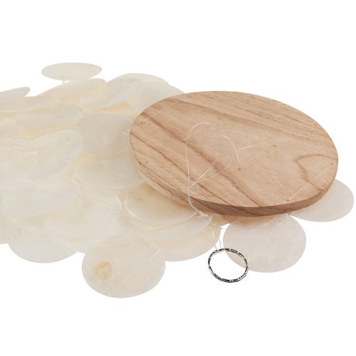 Floristik24 Carillon éolien Capiz coquillages nacre naturelle L50cm