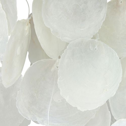 Floristik24 Carillon à vent carillon maritime coquillages Capiz naturel 90cm