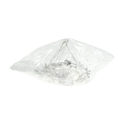 Floristik24 Carillon de Noël en métal blanc Ø17cm