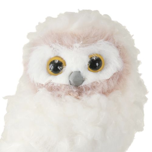 Article Décoration d&#39;hiver figurines décoratives de hibou à poser blanc 15 cm 2 pièces