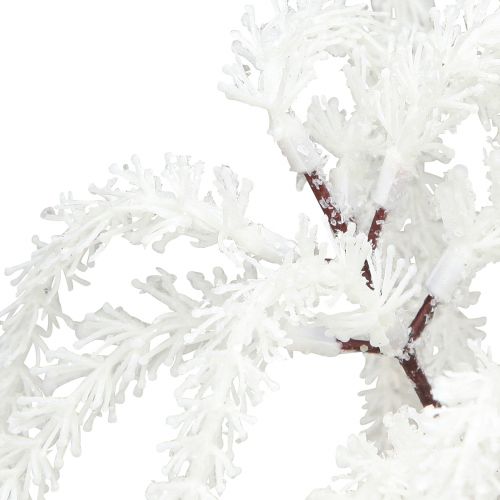 Floristik24 Branche décorative saule pleureur décoration hivernale paillettes blanches 82cm 2pcs
