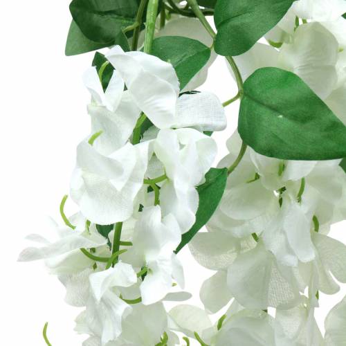 Article Guirlande Glycine Blanche 175cm 2pcs