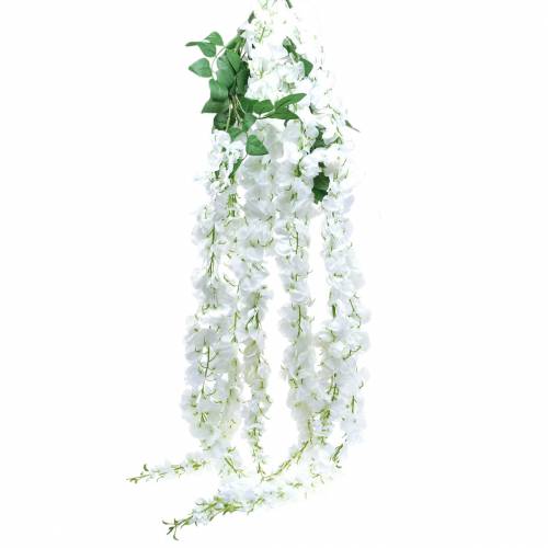 Floristik24 Guirlande Glycine Blanche 175cm 2pcs