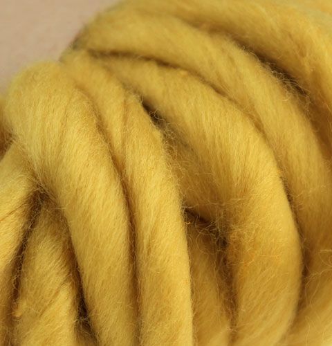 Floristik24 Ruban laine 50g 9m jaune