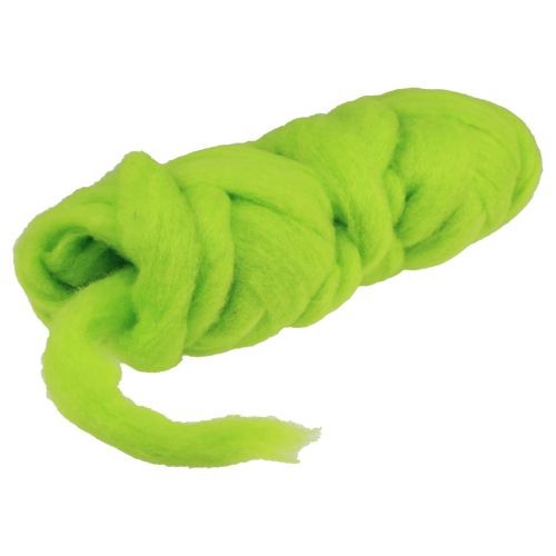 Floristik24 Cordon de laine cordon en feutre de laine vert 10m