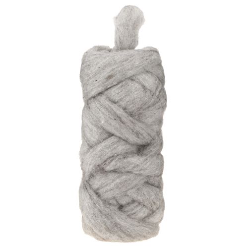 Fusée en laine 10m gris