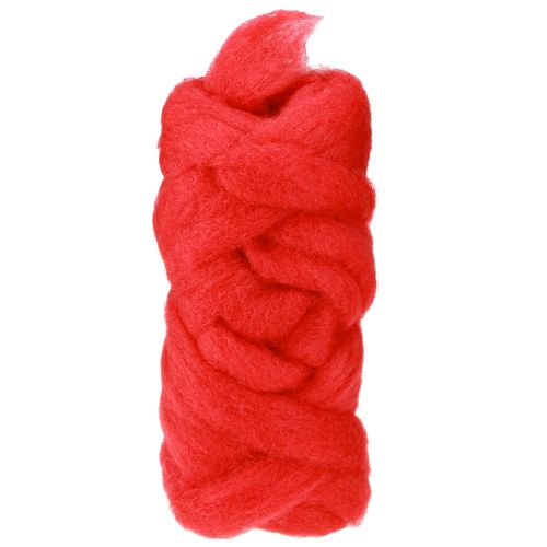 Floristik24 Rivet laine 10m rouge