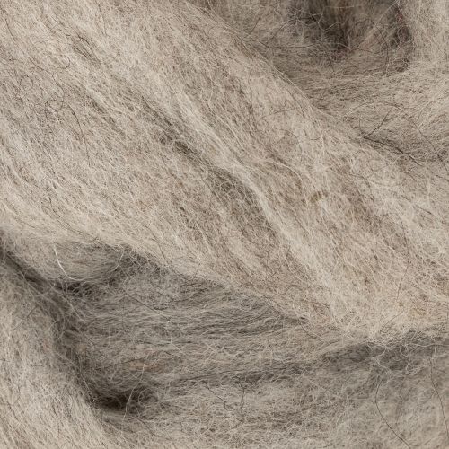 Article Laine décorative, gris naturel, 2 m de laine feutrée pour loisirs créatifs et art floral