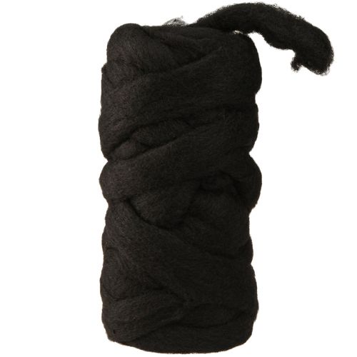 Article Wool Lunte Laine imperméable Colorfast Noir 10m