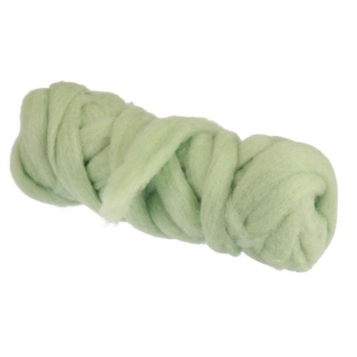 Floristik24 Cordon de laine cordon feutre laine fusible vert clair Ø4–5cm 10m