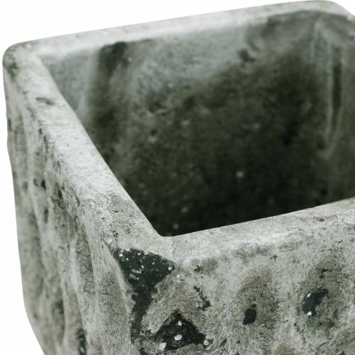 Floristik24 Cache-pot, récipient en céramique, décoration de table aspect antique H8cm 4pcs