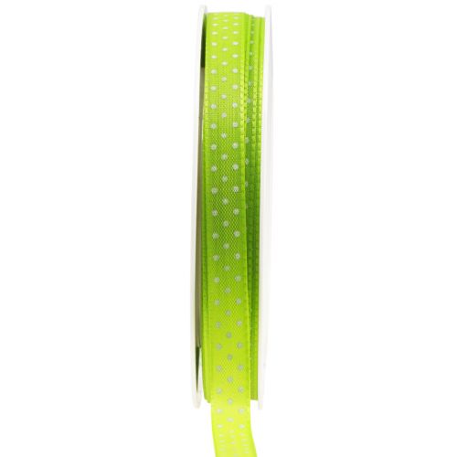 Article Ruban cadeau ruban décoratif à pois vert mai 10mm 25m