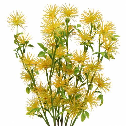 Floristik24 Xanthium fleur de soie jaune 53cm 6pcs