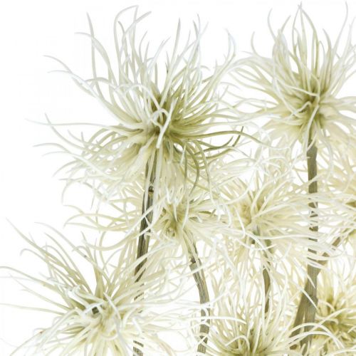 Article Xanthium fleur artificielle crème décoration d&#39;automne 6 fleurs 80cm 3pcs
