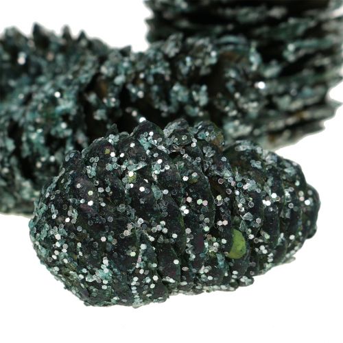Floristik24 Cônes mix vert glacé 200g