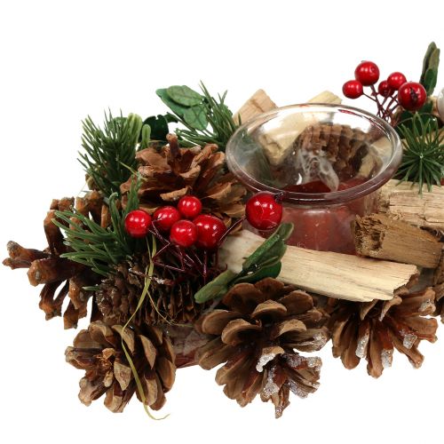 Floristik24 Bougie de Noël nature 45cm