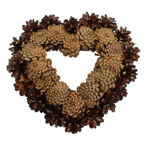 Cône coeur peint Ø25cm
