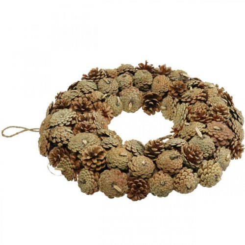 Floristik24 Couronne de pommes de pin Couronne de Noël nature Ø45cm