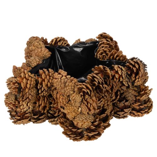 Pot de fleurs en forme de pomme de pin, étoile, 30 cm