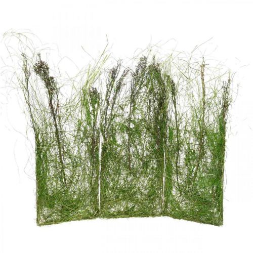 Floristik24 Décoration gazon à poser avec branches Déco fenêtre verte 105x50cm