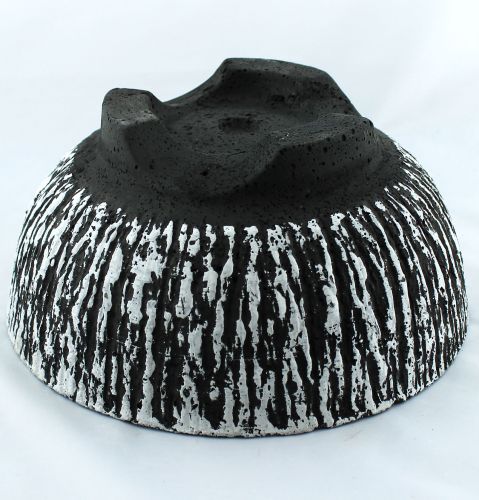 Floristik24 Bol en ciment rond Ø30cm écorce