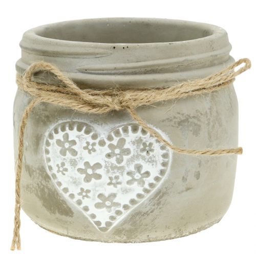 Article Pot de béton coeur Ø11,5cm 3pcs