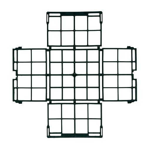 Article Grille de brique 1/2 260mm x 260mm x 75mm plate 20 pièces
