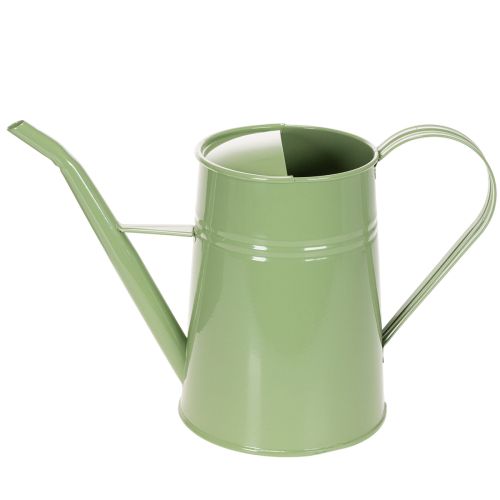 Arrosoir d'intérieur vintage en métal, vert menthe, 1,7 L ; vase décoratif, style rétro, H 23 cm | Floristik24.be