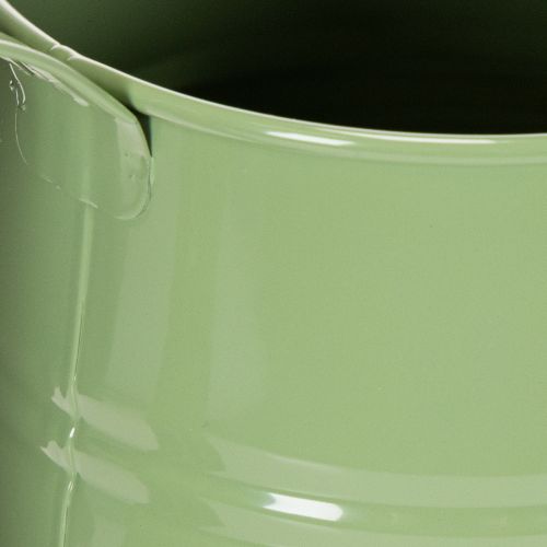 Arrosoir d'intérieur vintage en métal, vert menthe, 1,7 L ; vase décoratif, style rétro, H 23 cm | Floristik24.be