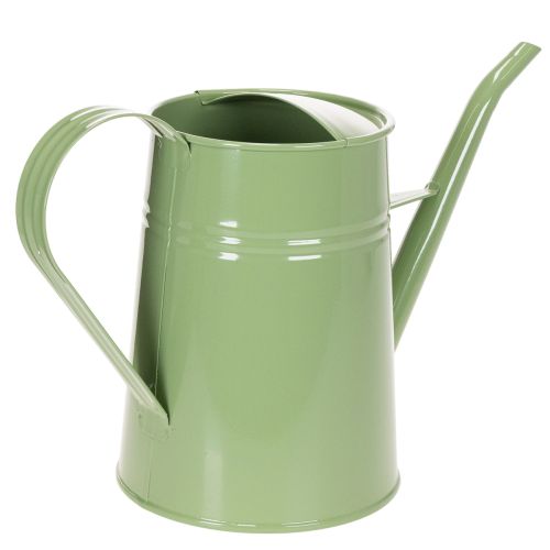 Arrosoir d'intérieur vintage en métal, vert menthe, 1,7 L ; vase décoratif, style rétro, H 23 cm | Floristik24.be