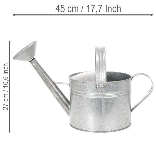 Arrosoir vintage en zinc, 27 cm - jardinière pour jardin et terrasse, pot de fleurs en métal | Floristik24.be