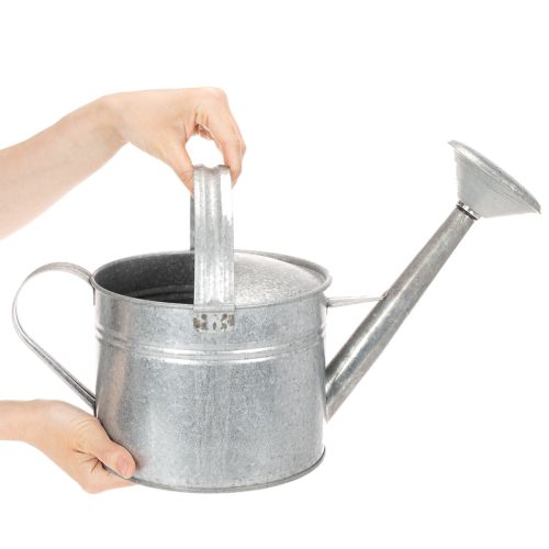 Arrosoir vintage en zinc, 27 cm - jardinière pour jardin et terrasse, pot de fleurs en métal | Floristik24.be