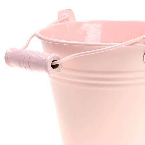Floristik24 Assortiment de seaux en zinc couleurs pastel Ø14cm H12cm 6pcs