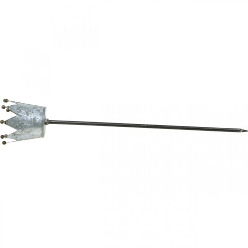 Article Photophore couronne à coller zinc Ø9.5cm H50cm