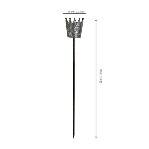 Couronne décorative aspect antique pour parterre de fleurs ou pot de fleurs, 95 cm | Floristik24.be