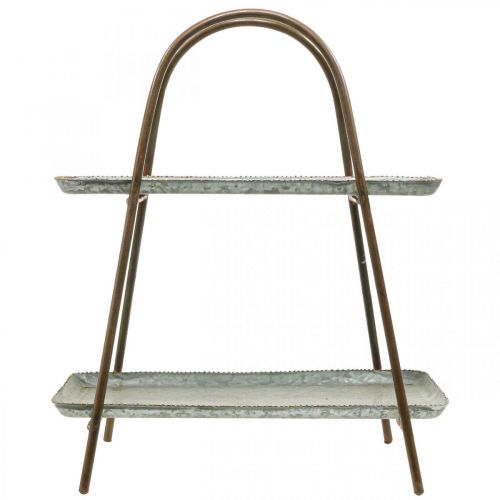 Article Présentoir à gâteaux plateau décoratif vintage étagère de table métal H47cm