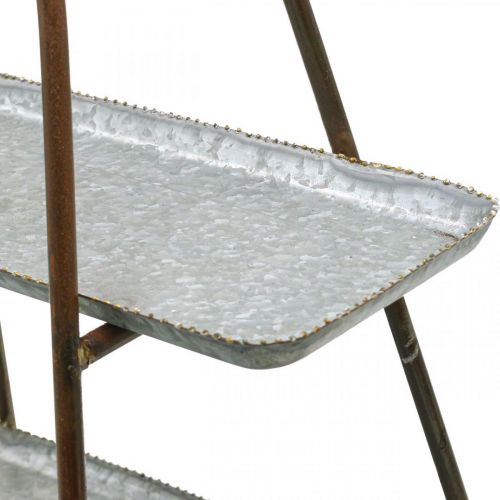 Article Présentoir à gâteaux plateau décoratif vintage étagère de table métal H47cm