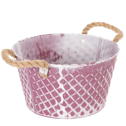 Bol en zinc, forme losange,