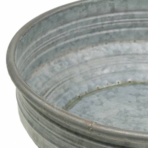 Floristik24 Bol zinc Ø31.5cm H10cm