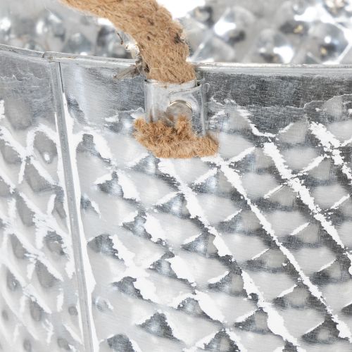 Pot en zinc, forme losange,