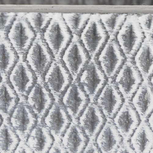 Pot en zinc à motif losanges, H15cm | Floristik24.be
