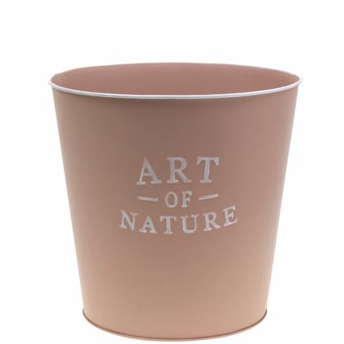 Article Cache-pot zinc Art of Nature vieux rose Ø17.5cm H15cm